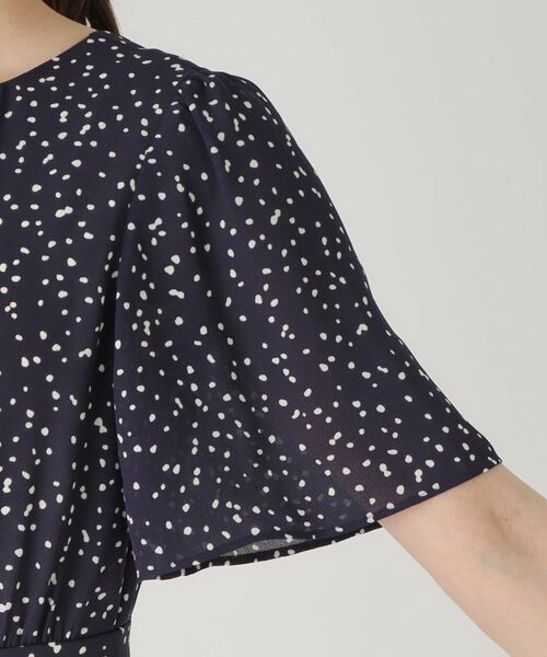 COUP DE CHANCE / クードシャンス ミニ丈・ひざ丈ワンピース | 【洗える／プリーツ加工】ランダムドットのプリーツワンピース | 詳細15
