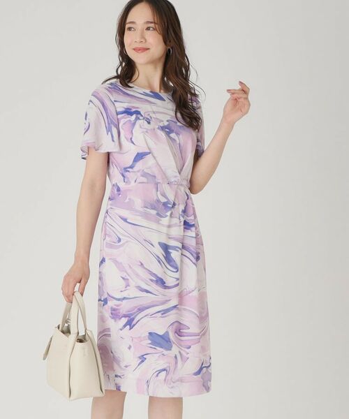 COUP DE CHANCE / クードシャンス ミニ丈・ひざ丈ワンピース | 【洗える/日本製】柄ワンピース | 詳細1