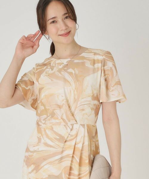 COUP DE CHANCE / クードシャンス ミニ丈・ひざ丈ワンピース | 【洗える/日本製】柄ワンピース | 詳細6