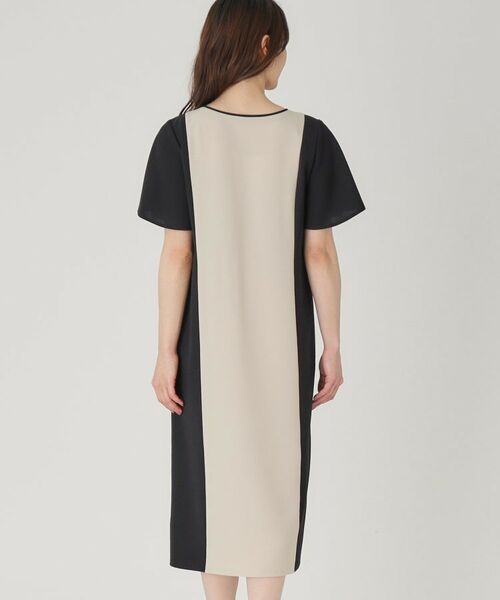 COUP DE CHANCE / クードシャンス ミニ丈・ひざ丈ワンピース | 【洗える/日本製】配色デザインワンピース | 詳細11