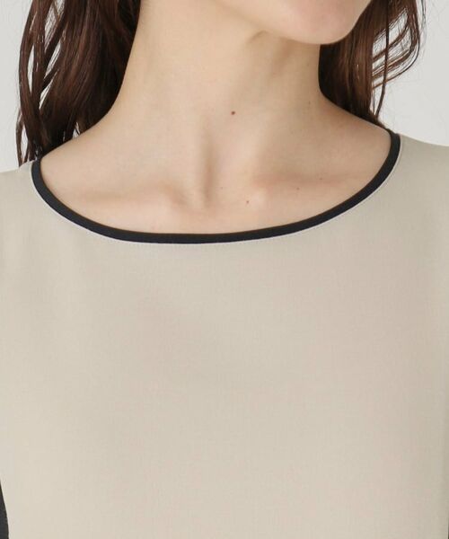 COUP DE CHANCE / クードシャンス ミニ丈・ひざ丈ワンピース | 【洗える/日本製】配色デザインワンピース | 詳細12