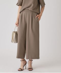 COUP DE CHANCE / クードシャンス ショート・ハーフ・半端丈パンツ | 【洗える／日本製】ウエストゴムワイドパンツ