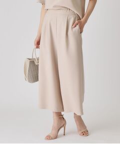 COUP DE CHANCE / クードシャンス ショート・ハーフ・半端丈パンツ | 【洗える／日本製】ウエストゴムワイドパンツ