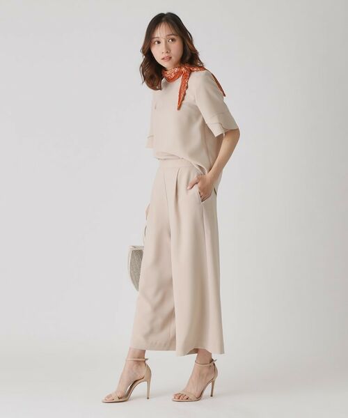 COUP DE CHANCE / クードシャンス ショート・ハーフ・半端丈パンツ | 【洗える/日本製】ウエストゴムワイドパンツ | 詳細6