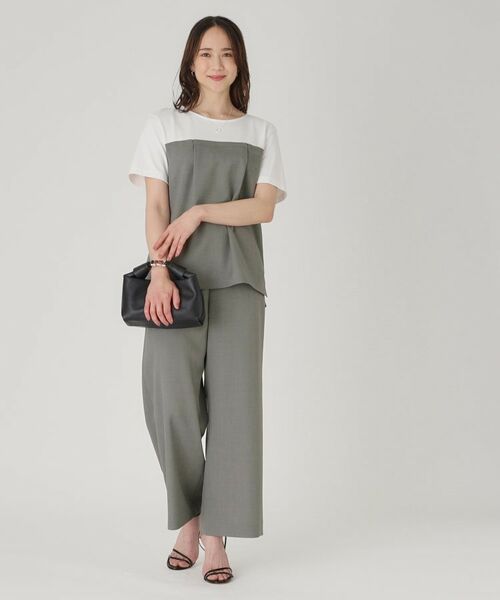 COUP DE CHANCE / クードシャンス パンツ | 【洗える／ウエストゴム】ストレートパンツ | 詳細10