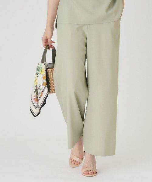 COUP DE CHANCE / クードシャンス パンツ | 【洗える／ウエストゴム】ストレートパンツ | 詳細5