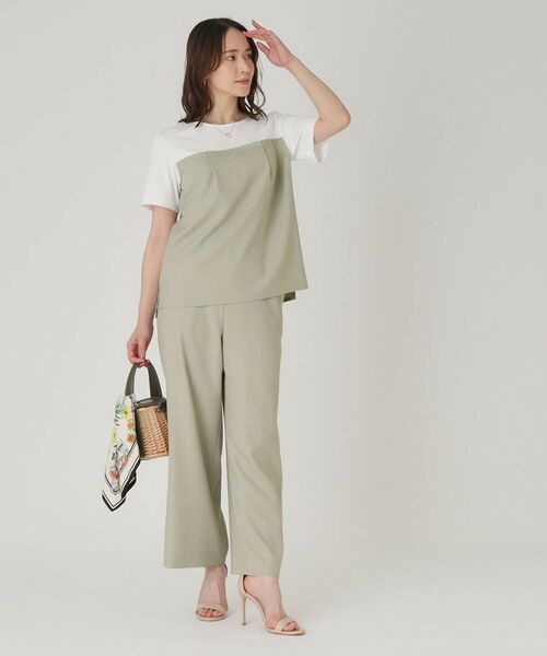 COUP DE CHANCE / クードシャンス パンツ | 【洗える／ウエストゴム】ストレートパンツ | 詳細6