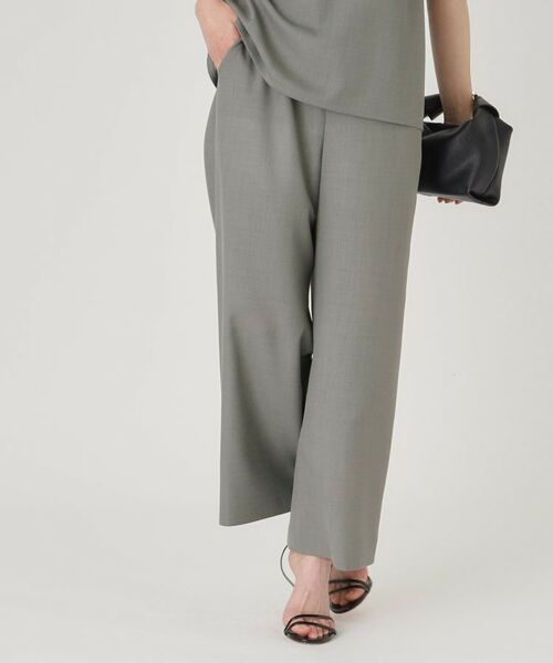 COUP DE CHANCE / クードシャンス パンツ | 【洗える／ウエストゴム】ストレートパンツ | 詳細9