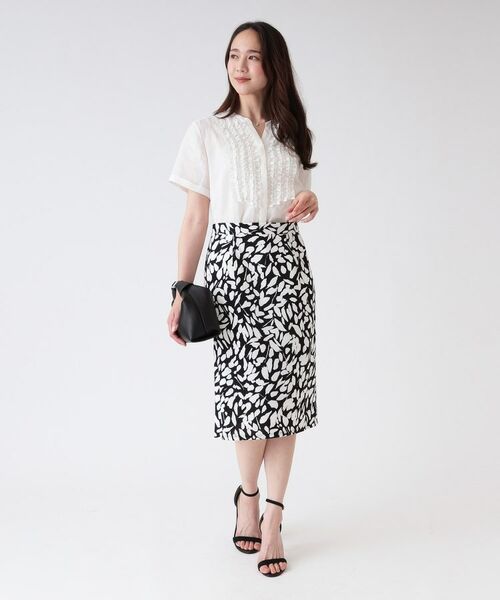 COUP DE CHANCE / クードシャンス スカート | 【洗える/日本製/ジャージ素材】タイトシルエットのスカート | 詳細2