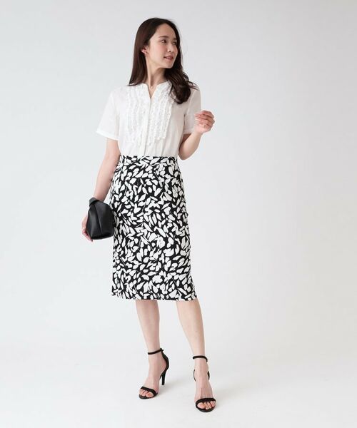 COUP DE CHANCE / クードシャンス スカート | 【洗える/日本製/ジャージ素材】タイトシルエットのスカート | 詳細3