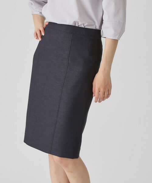 COUP DE CHANCE / クードシャンス ミニ・ひざ丈スカート | 【手洗い可/日本製】タイトスカート(ネイビー(094))