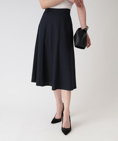 COUP DE CHANCE / クードシャンス スカート | 【洗える/日本製】フレアスカート(ネイビー(094))