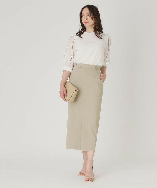 COUP DE CHANCE / クードシャンス ロング・マキシ丈スカート | 【洗える／日本製／ロング丈】ストレートシルエットのスカート | 詳細11
