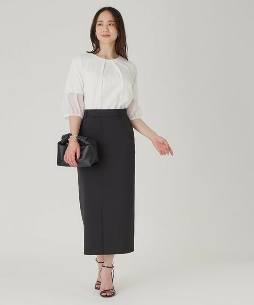 COUP DE CHANCE / クードシャンス ロング・マキシ丈スカート | 【洗える／日本製／ロング丈】ストレートシルエットのスカート | 詳細2