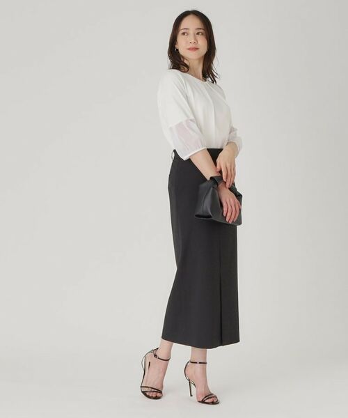 COUP DE CHANCE / クードシャンス ロング・マキシ丈スカート | 【洗える／日本製／ロング丈】ストレートシルエットのスカート | 詳細3