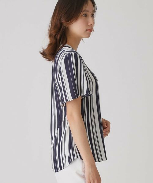 COUP DE CHANCE / クードシャンス シャツ・ブラウス | 【洗える/日本製】ストライプ×ボーダーブラウス | 詳細10