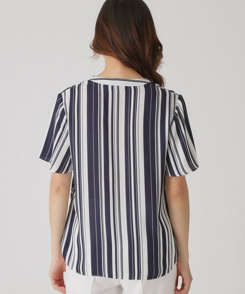 COUP DE CHANCE / クードシャンス シャツ・ブラウス | 【洗える/日本製】ストライプ×ボーダーブラウス | 詳細11