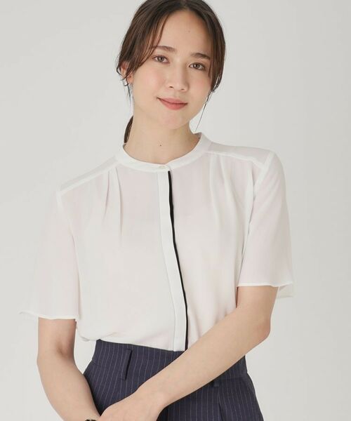 COUP DE CHANCE / クードシャンス シャツ・ブラウス | 【洗える】配色デザインのブラウス | 詳細1