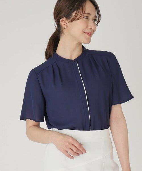 COUP DE CHANCE / クードシャンス シャツ・ブラウス | 【洗える】配色デザインのブラウス | 詳細16