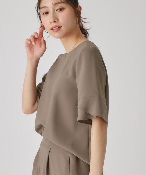 COUP DE CHANCE / クードシャンス シャツ・ブラウス | 【洗える/日本製/清涼感/セットアップ可】袖デザインブラウス | 詳細4