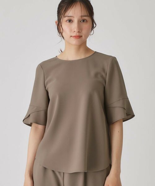 COUP DE CHANCE / クードシャンス シャツ・ブラウス | 【洗える/日本製/清涼感/セットアップ可】袖デザインブラウス | 詳細8