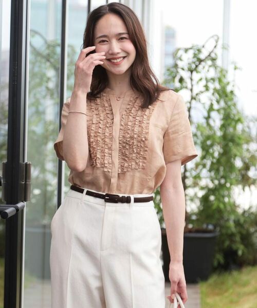 COUP DE CHANCE / クードシャンス シャツ・ブラウス | 【洗える/ラミー】フリルデザインブラウス | 詳細14