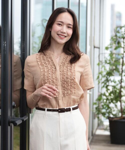 COUP DE CHANCE / クードシャンス シャツ・ブラウス | 【洗える/ラミー】フリルデザインブラウス | 詳細15