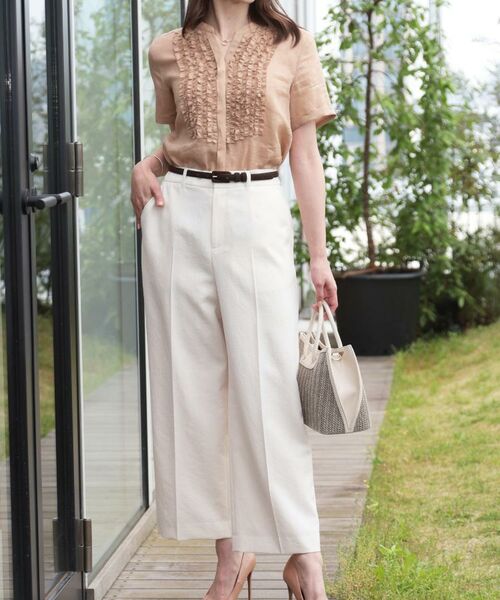 COUP DE CHANCE / クードシャンス シャツ・ブラウス | 【洗える/ラミー】フリルデザインブラウス | 詳細20