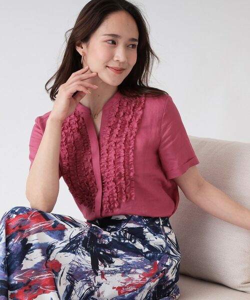 COUP DE CHANCE / クードシャンス シャツ・ブラウス | 【洗える/ラミー】フリルデザインブラウス | 詳細22