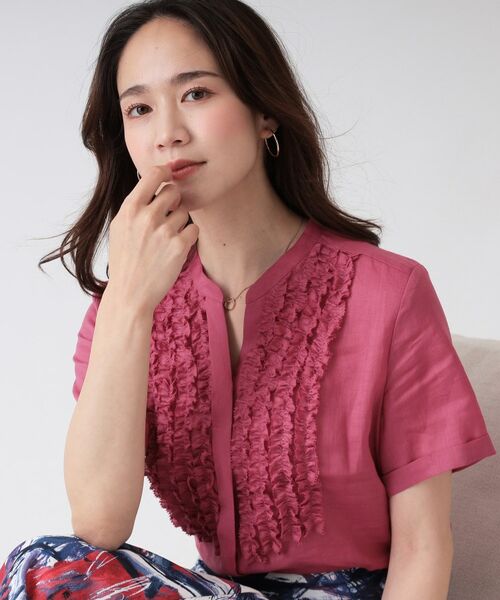 COUP DE CHANCE / クードシャンス シャツ・ブラウス | 【洗える/ラミー】フリルデザインブラウス | 詳細23