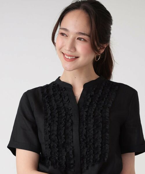 COUP DE CHANCE / クードシャンス シャツ・ブラウス | 【洗える/ラミー】フリルデザインブラウス | 詳細8