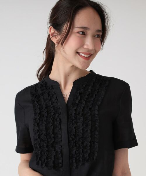 COUP DE CHANCE / クードシャンス シャツ・ブラウス | 【洗える/ラミー】フリルデザインブラウス | 詳細9