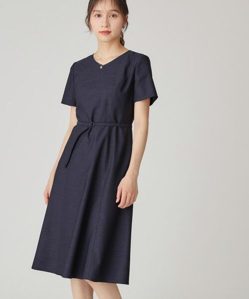 COUP DE CHANCE / クードシャンス ミニ丈・ひざ丈ワンピース | 【手洗い可／日本製】Aラインフレアワンピース | 詳細5