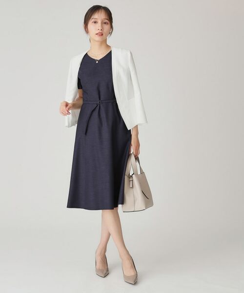 COUP DE CHANCE / クードシャンス ミニ丈・ひざ丈ワンピース | 【手洗い可／日本製】Aラインフレアワンピース | 詳細7