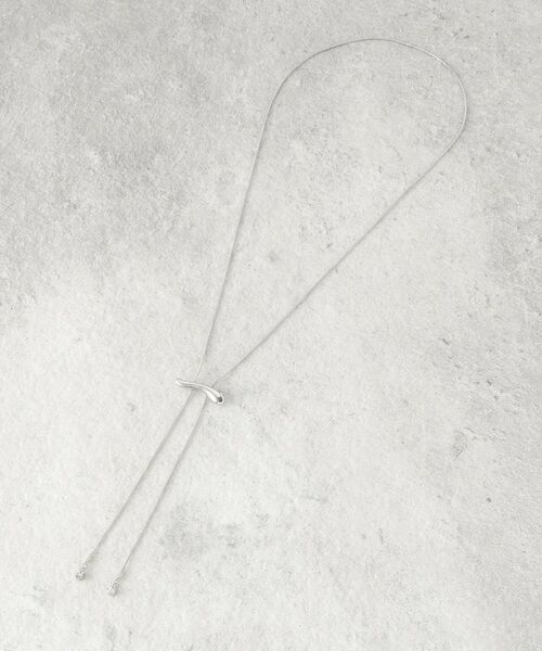 COUP DE CHANCE / クードシャンス ネックレス・ペンダント・チョーカー | ウェーブスライダー／長さ調整可能／ストーン使い | 詳細2