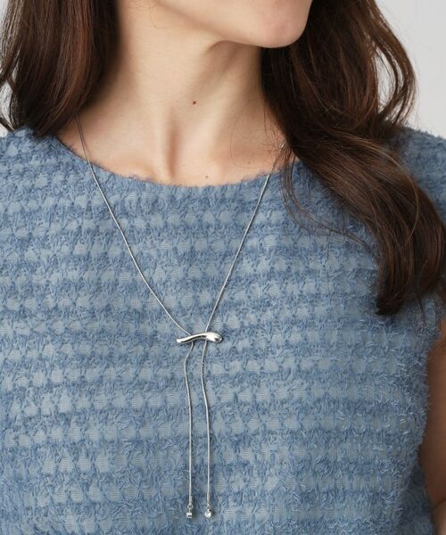 COUP DE CHANCE / クードシャンス ネックレス・ペンダント・チョーカー | ウェーブスライダー／長さ調整可能／ストーン使い | 詳細6
