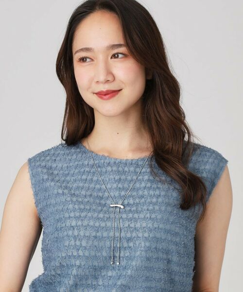 COUP DE CHANCE / クードシャンス ネックレス・ペンダント・チョーカー | ウェーブスライダー／長さ調整可能／ストーン使い | 詳細7