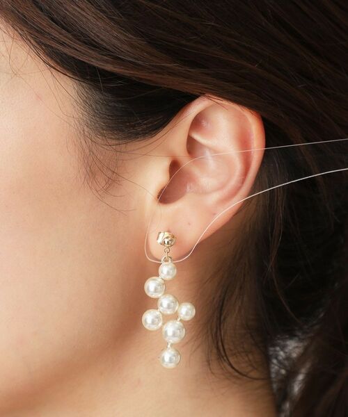 COUP DE CHANCE / クードシャンス ピアス・イヤリング | グレープパール調／パール調ピアス | 詳細4