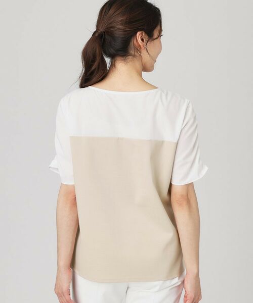 COUP DE CHANCE / クードシャンス カットソー | 【手洗い可／日本製】異素材組合せのジャージトップス | 詳細14