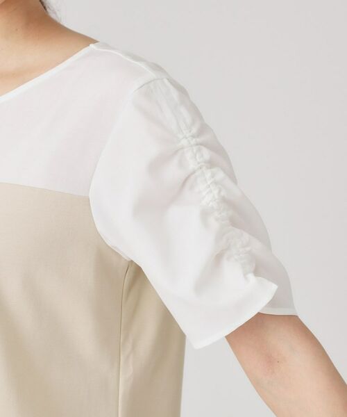 COUP DE CHANCE / クードシャンス カットソー | 【手洗い可／日本製】異素材組合せのジャージトップス | 詳細16