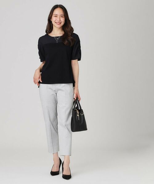 COUP DE CHANCE / クードシャンス カットソー | 【手洗い可／日本製】異素材組合せのジャージトップス | 詳細5