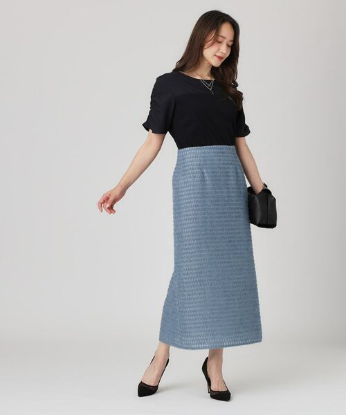 COUP DE CHANCE / クードシャンス カットソー | 【手洗い可／日本製】異素材組合せのジャージトップス | 詳細6