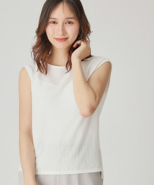 COUP DE CHANCE / クードシャンス カットソー | 【手洗い可/日本製】ジャカードジャージトップス | 詳細2