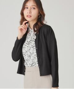 COUP DE CHANCE / クードシャンス カーディガン・ボレロ | 【手洗い可/軽量】シンプルラメ混カーディガン