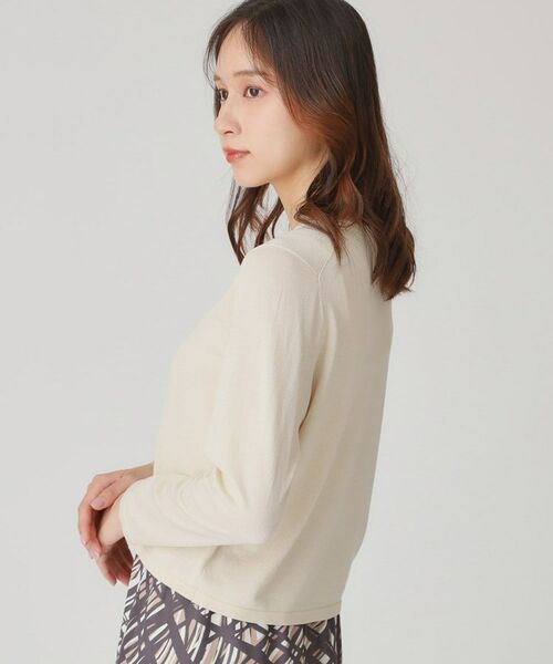 COUP DE CHANCE / クードシャンス カーディガン・ボレロ | 【手洗い可/軽量】シンプルラメ混カーディガン | 詳細14