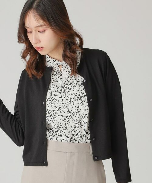 COUP DE CHANCE / クードシャンス カーディガン・ボレロ | 【手洗い可/軽量】シンプルラメ混カーディガン | 詳細5