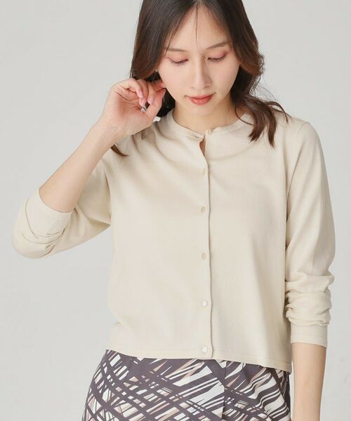 COUP DE CHANCE / クードシャンス カーディガン・ボレロ | 【手洗い可/軽量】シンプルラメ混カーディガン | 詳細9