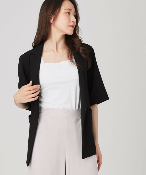 COUP DE CHANCE / クードシャンス テーラードジャケット | 【手洗い可/日本製】五分袖ジャケット | 詳細2