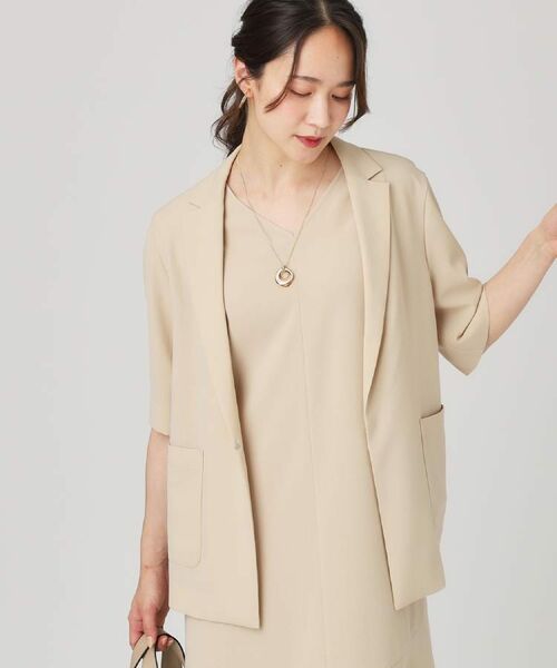 COUP DE CHANCE / クードシャンス テーラードジャケット | 【手洗い可/日本製】五分袖ジャケット | 詳細5