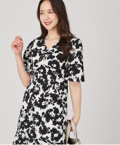 COUP DE CHANCE / クードシャンス ミニ丈・ひざ丈ワンピース | 【手洗い可／日本製】花柄ワンピース